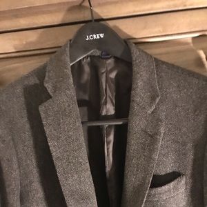 J Crew  tweed blazer charcoal
